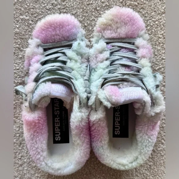 Golden Goose Super-Star Sabot Geniuine Shearling Sneakers - Picture 3 of 12
